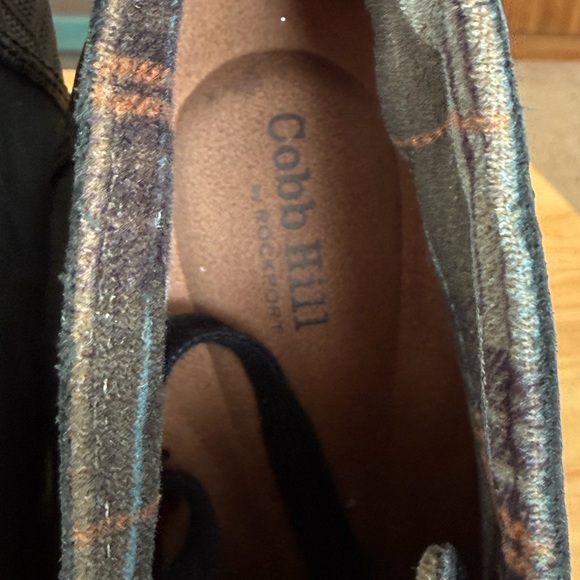 Rockport Dark Gray Leather Wedge Ankle Boots - Picture 6 of 8